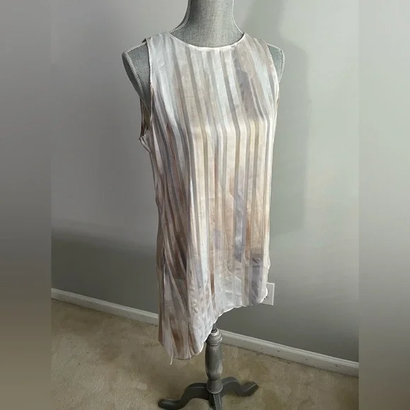WHBM Watercolor Stripe Tunic Size Medium - Picture 4 of 10